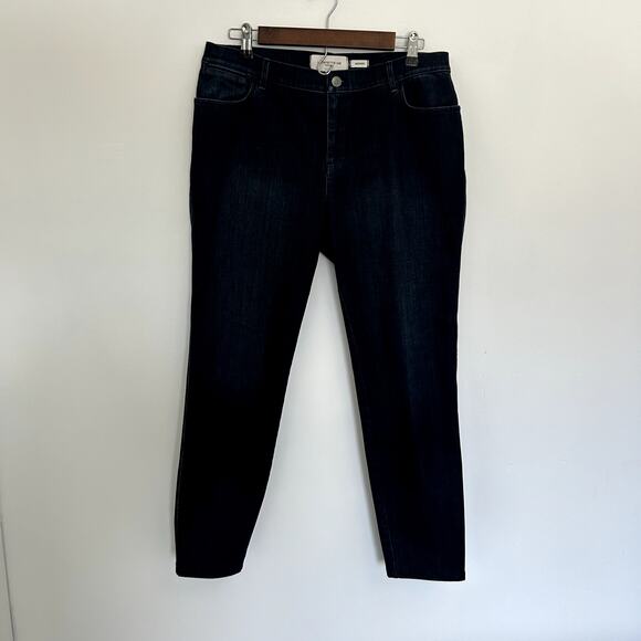 Lafayette 148 Mercer Jeans Dark Wash Skinny Size 10 - Picture 1 of 10